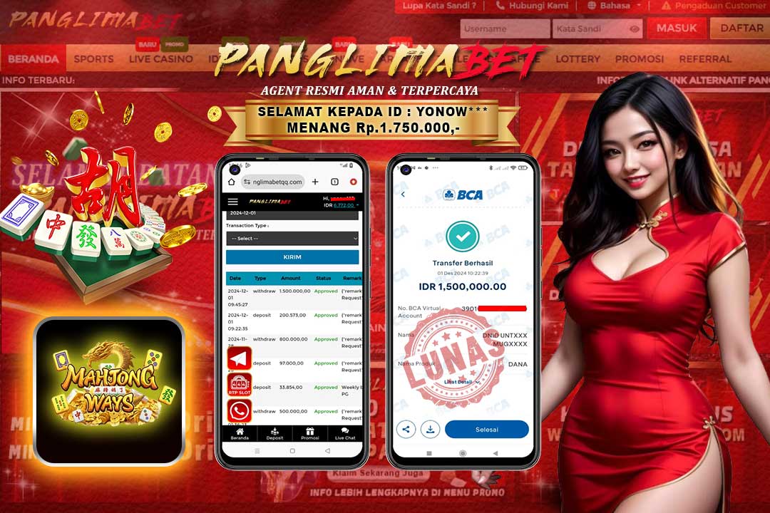 Panglimabet – Menang di Mahjong Ways Pg Soft