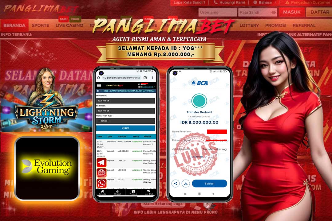 Panglimabet – Menang di Lightning Storm Evolution Gaming