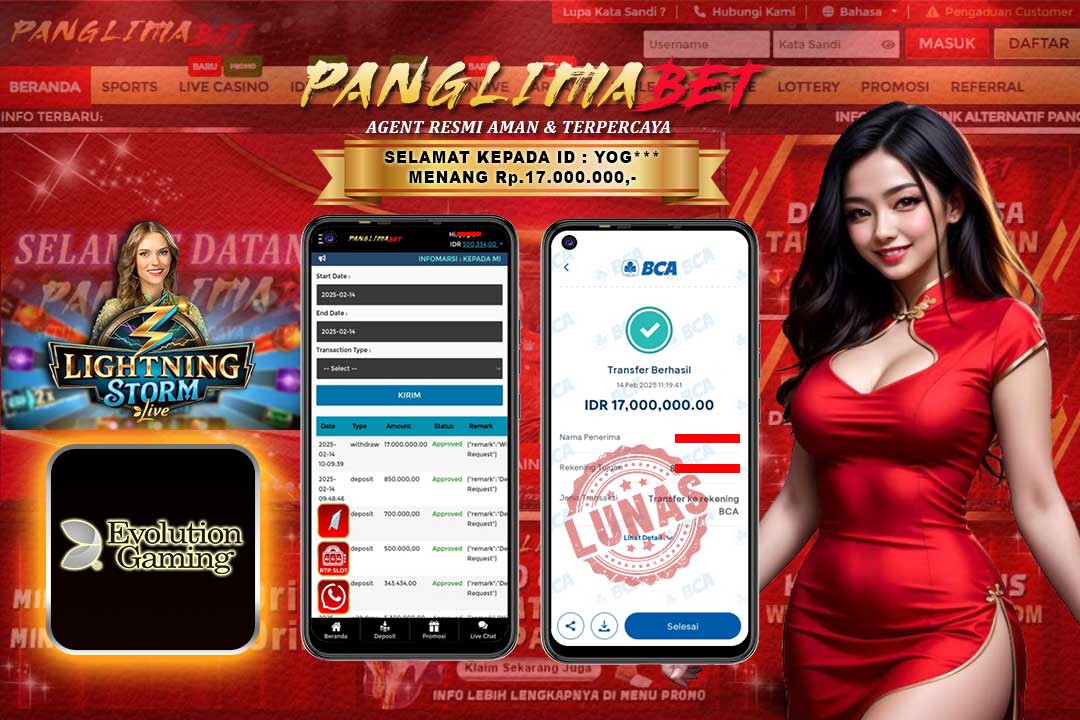 Panglimabet – Menang di Lightning Storm Evolution Gaming