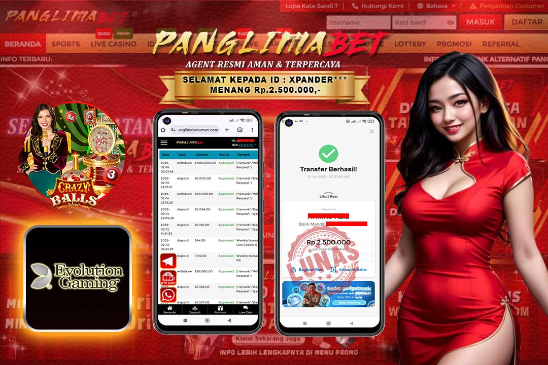 Panglimabet – Menang di Crazy Balls Evolution Gaming