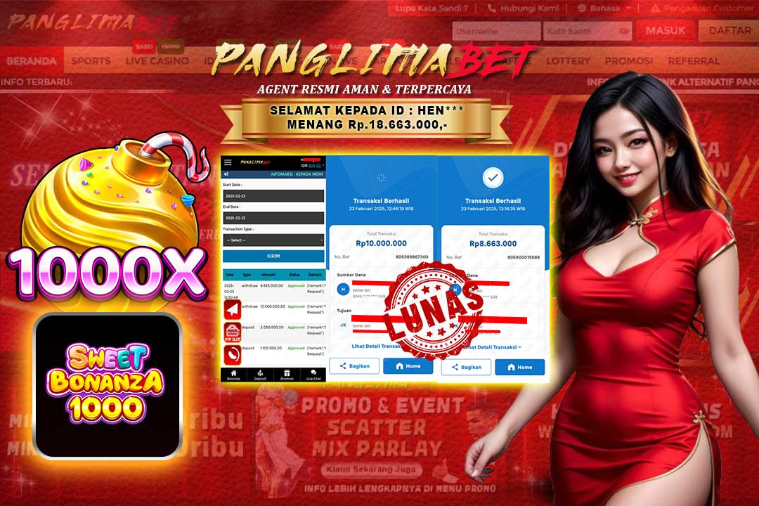 Panglimabet – Menang di Sweet Bonanza 1000 Pragmatic Play