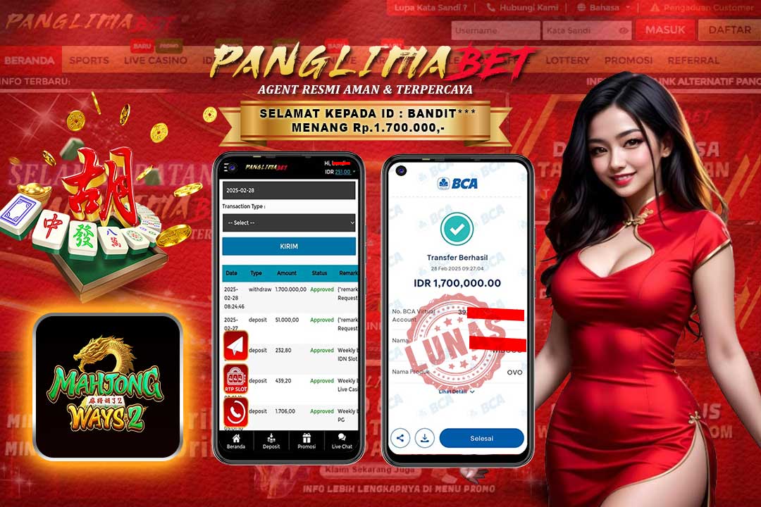 Panglimabet – Menang di Mahjong Ways 2 Pg Soft